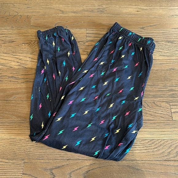 Heartbreaker Junior Girl’s Lightning Bolt Pajama Pants - Size Small - Picture 1 of 4